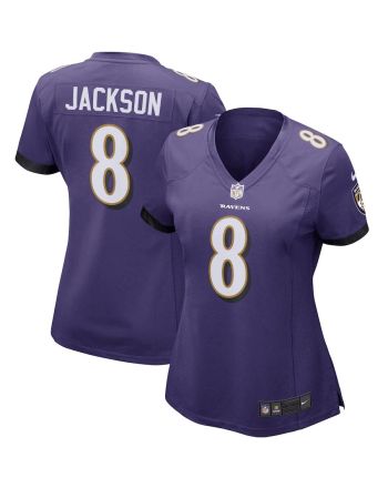 Lamar Jackson 8 Baltimore Ravens Women's Game Player Jersey - Purple