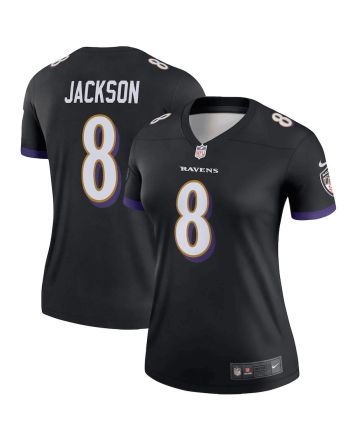 Lamar Jackson 8 Baltimore Ravens Women's Legend Team Jersey - Black