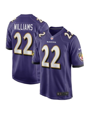 Damarion Williams Baltimore Ravens Player Game Jersey - Purple