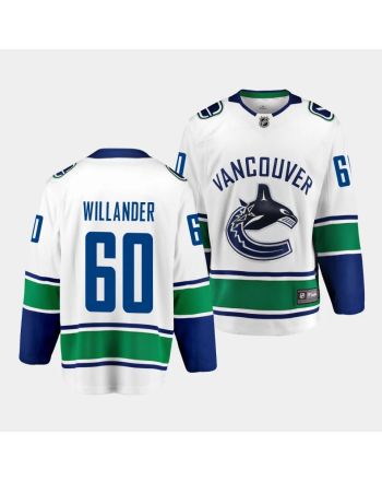 Tom Willander #60 Vancouver Canucks 2023 NHL Draft Away Men Jersey - White