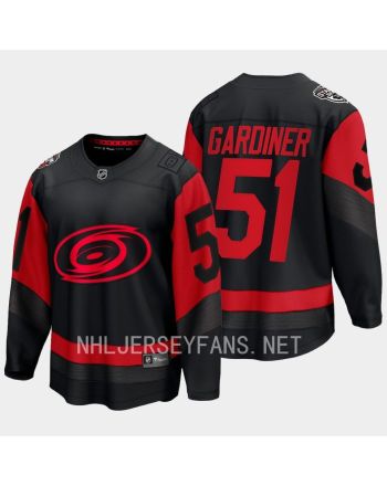 Jake Gardiner 51 Carolina Hurricanes 2023 Jersey Stadium Series Black Breakaway