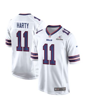 Deonte Harty 11 Buffalo Bills 2023 Playoffs Patch Game Men Jersey - White