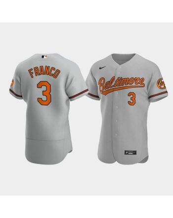 Maikel Franco 3 Baltimore Orioles Gray Road Jersey Jersey