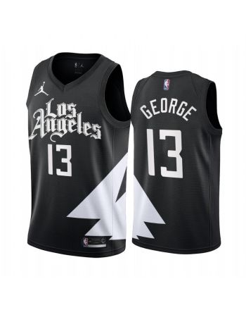 Los Angeles Clippers Paul George 13 2022-23 Statement Edition Black Jersey - Men Jersey