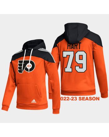 Philadelphia Flyers 79 Carter Hart 2022-23 Stylish Orange Hoodie Pullover