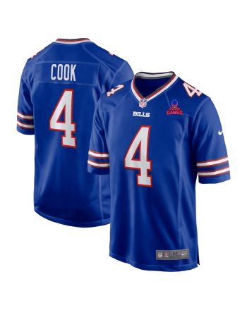 James Cook 4 Buffalo Bills 2024 Pro Bowl Patch Game Men Jersey - Royal