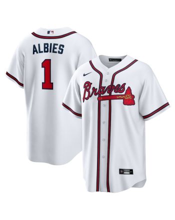 Ozzie Albies 1 Atlanta Braves Home Player Name Men Jersey - White