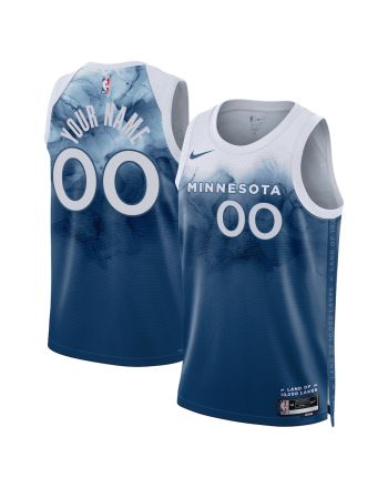 Minnesota Timberwolves 2023/24 City Edition Swingman Custom Jersey - Blue