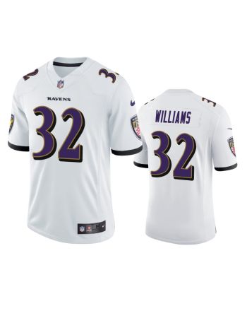 Baltimore Ravens Marcus Williams 32 White Vapor Limited Jersey - Men's