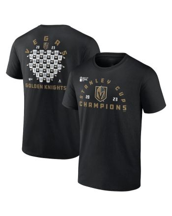 Vegas Golden Knights 2023 Stanley Cup Champions Jersey Roster T-Shirt - Black