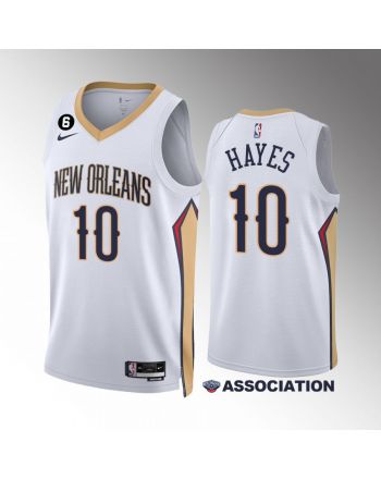 New Orleans Pelicans Jaxson Hayes 10 Association Edition 2022-23 White Jersey Swingman