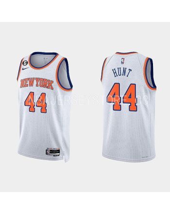 New York Knicks Feron Hunt 44 2022-23 Association Edition White Men Jersey Swingman