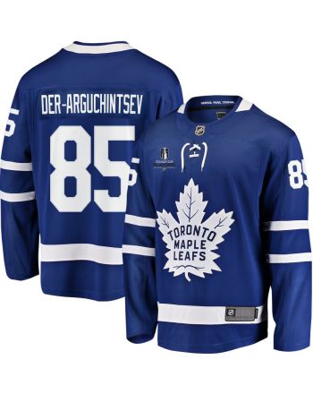 Semyon Der-Arguchintsev 85 Toronto Maple Leafs Stanley Cup 2023 Playoffs Patch Home Breakaway Men Jersey - Blue