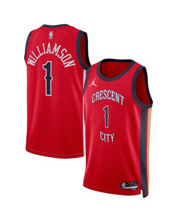 Zion Williamson 1 New Orleans Pelicans Unisex Swingman Jersey - Statement Edition - Red