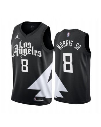 Los Angeles Clippers Marcus Morris Sr. 8 2022-23 Statement Edition Black Jersey - Men Jersey