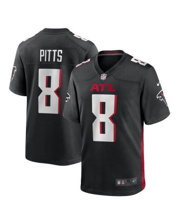 Kyle Pitts 8 Atlanta Falcons Men's Game Jersey - Black