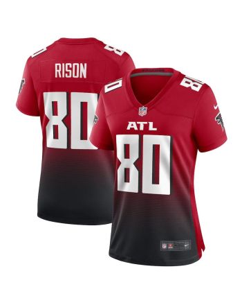 Andre Rison 80 Atlanta Falcons Women's Retired Game Jersey - Red