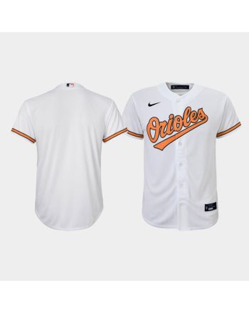 Youth Baltimore Orioles White Home Jersey Jersey