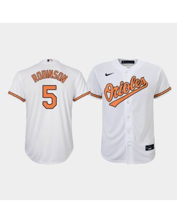 Youth Baltimore Orioles Brooks Robinson 5 White Home Jersey Jersey