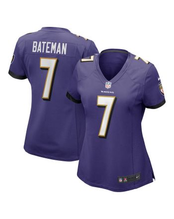 Rashod Bateman Baltimore Ravens Women's Game Jersey - Purple