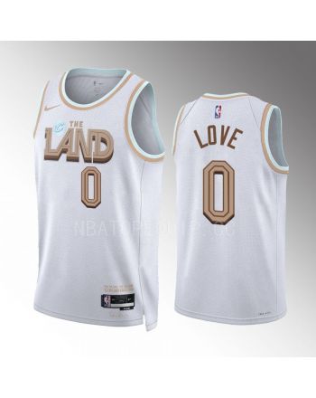 Kevin Love 0 2022-23 Cleveland Cavaliers White City Edition Jersey Swingman