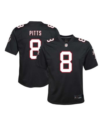 Kyle Pitts 8 Atlanta Falcons YOUTH Game Jersey - Black