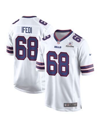 Germain Ifedi 68 Buffalo Bills 2023 Playoffs Patch Game Men Jersey - White