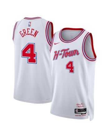 Jalen Green 4 Houston Rockets 2023/24 City Edition Swingman Jersey - White