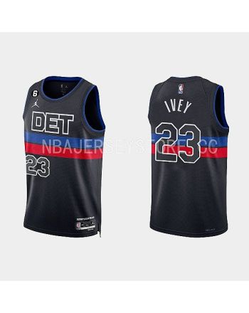 Detroit Pistons 23 Jaden Ivey 2022-23 Statement Edition Black Men Jersey