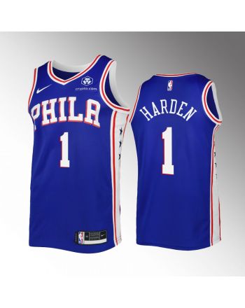 James Harden 1 2022-23 Philadelphia 76ers Royal Icon Edition Jersey Swingman