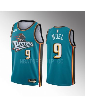 Detroit Pistons Nerlens Noel 2022-23 Classic Edition Teal 9 Jersey Swingman