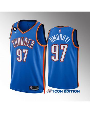 Eugene Omoruyi 97 Oklahoma City Thunder Blue Jersey 2022-23 Icon Edition Swingman