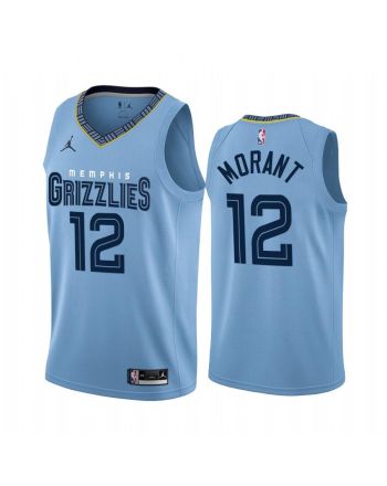 Memphis Grizzlies 12 Ja Morant 2022-23 Statement Edition Blue Jersey - Men Jersey