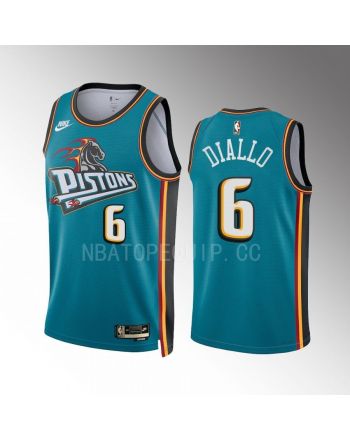 Detroit Pistons Hamidou Diallo 2022-23 Classic Edition Teal 6 Jersey Swingman