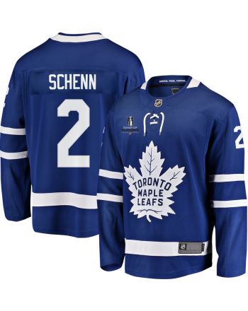 Luke Schenn 2 Toronto Maple Leafs Stanley Cup 2023 Playoffs Patch Home Breakaway Men Jersey - Blue