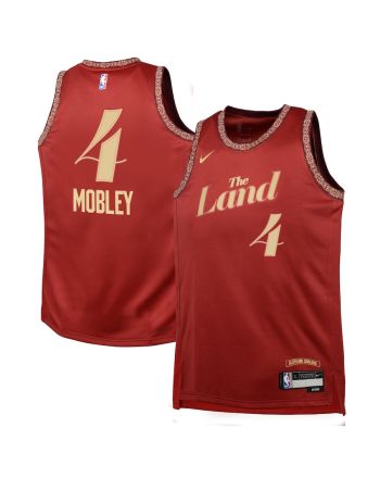 Evan Mobley 4 Cleveland Cavaliers 2023/24 City Edition Swingman YOUTH Jersey - Wine