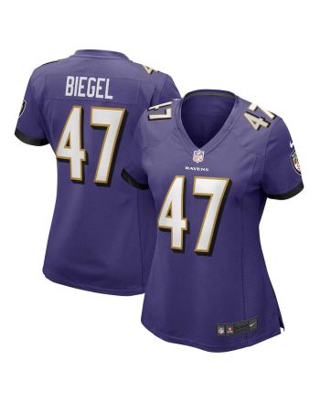 Vince Biegel 47 Baltimore Ravens Women's Player Game Jersey - Purple