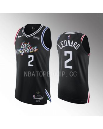 Kawhi Leonard 2 Los Angeles Clippers 2022-23 City Edition Jersey Black