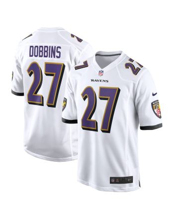 J.K. Dobbins Baltimore Ravens Away Game Player Jersey - White