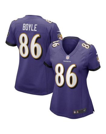 Nick Boyle 86 Baltimore Ravens Women's Game Jersey - Purple