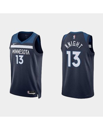 Minnesota Timberwolves 13 Nathan Knight 2022-23 Icon Edition Navy Men Jersey