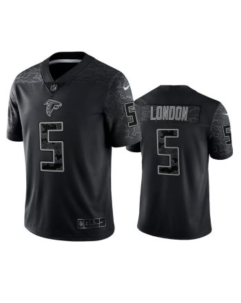 Drake London 5 Atlanta Falcons Black Reflective Limited Jersey - Men