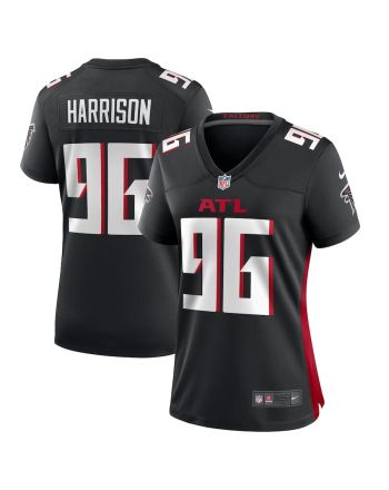 Zach Harrison 96 Atlanta Falcons Game Women Jersey - Black