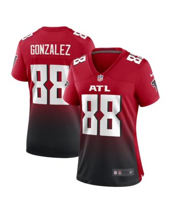 Tony Gonzalez 88 Atlanta Falcons Women Retired Game Jersey - Red