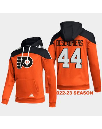 Philadelphia Flyers 44 Nicolas Deslauriers 2022-23 Stylish Orange Hoodie Pullover