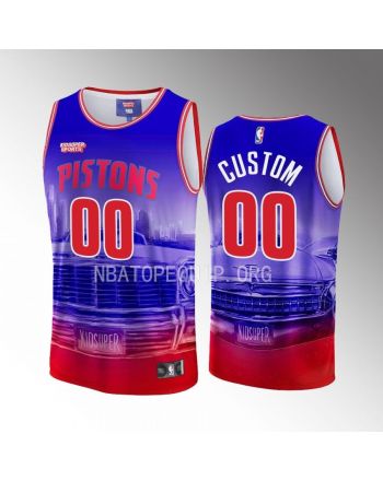 Custom Detroit Pistons NBA & KidSuper Studios Unisex Hometown Jersey