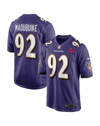 Justin Madubuike 92 Baltimore Ravens 2024 Pro Bowl Patch Game Men Jersey - Purple