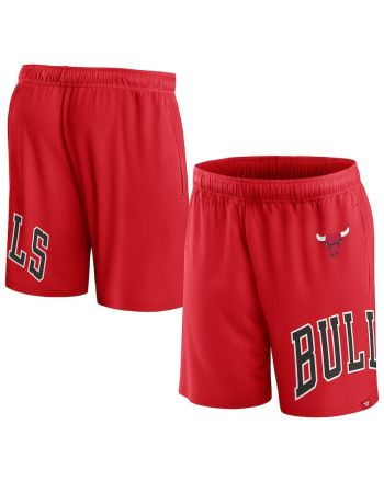 Chicago Bulls Red Free Throw Mesh Shorts - Men