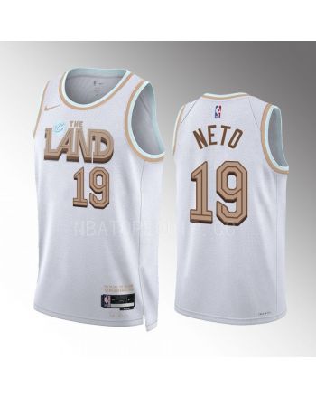 Raul Neto 19 2022-23 Cleveland Cavaliers White City Edition Jersey Swingman