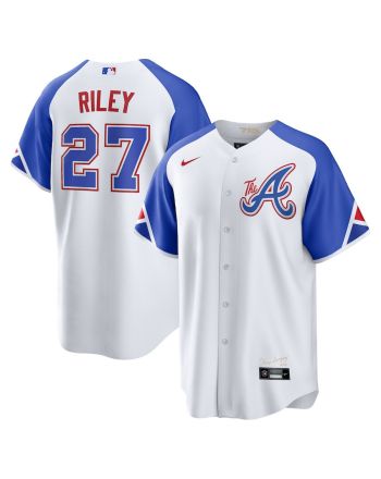 Austin Riley 27 Atlanta Braves 2023 City Connect Men Jersey - White